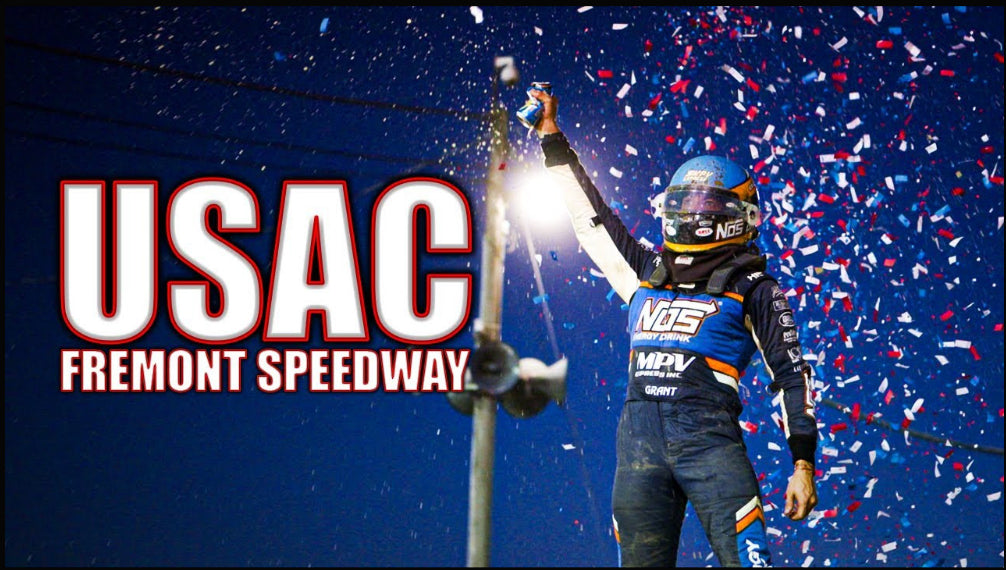 Load video: YouTube video by Zane Scott Media titled Fremont 2024 Summer Rewind that features highlights from Fremont Speedway in 2024 including sprint cars, dirt trucks, and the World of Outlaws.